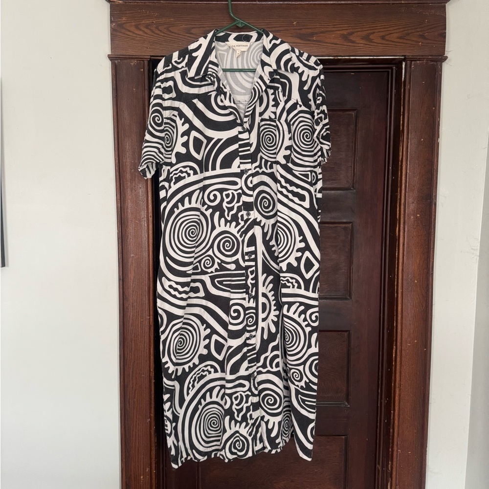 Mara Hoffman Black and White Patterned Dress
